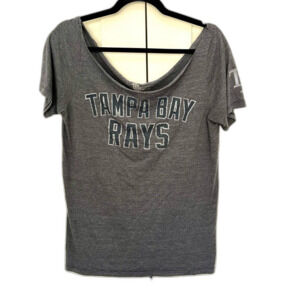 Tampa bay Rays Tee Shirt Nike Off the Shoulder Size Small